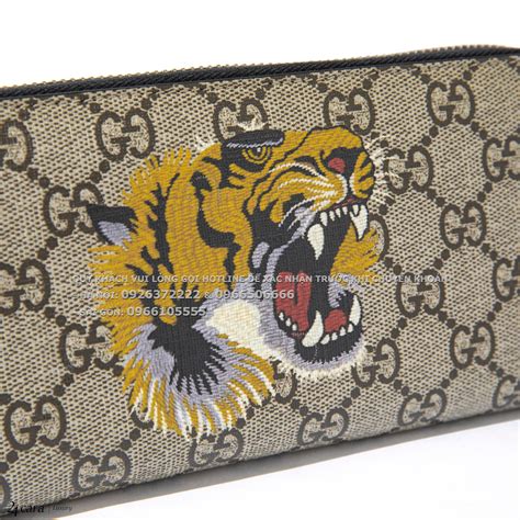 gucci tiger wallet 2022|Gucci tiger print wallet.